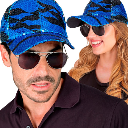 Widmann SRL Pet pailletten blauwe golf