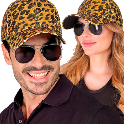 Widmann SRL Pet pailletten luipaard