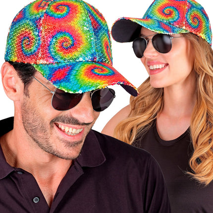 Widmann SRL Pet pailletten tie dye