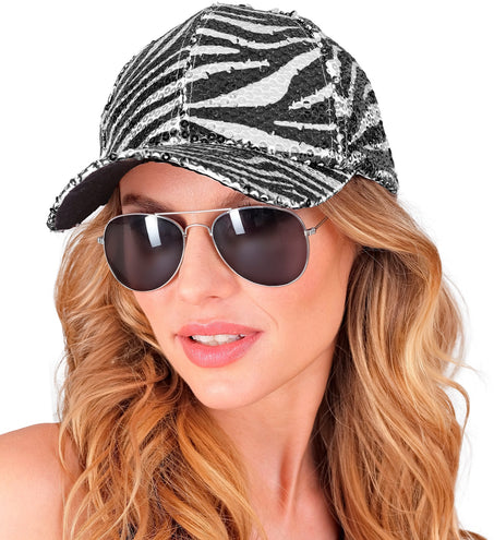 Widmann SRL Pet pailletten zebra