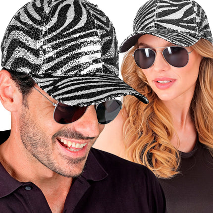 Widmann SRL Pet pailletten zebra