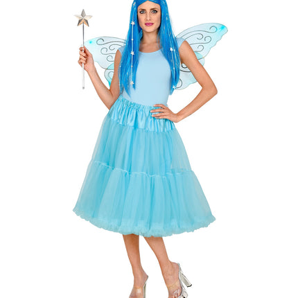Widmann SRL Petticoat licht blauw tule 65cm