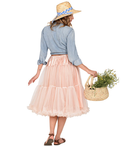 Widmann SRL Petticoat oud roze tule 65cm