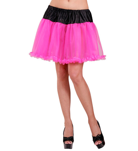 Widmann SRL Petticoat roze met zwart