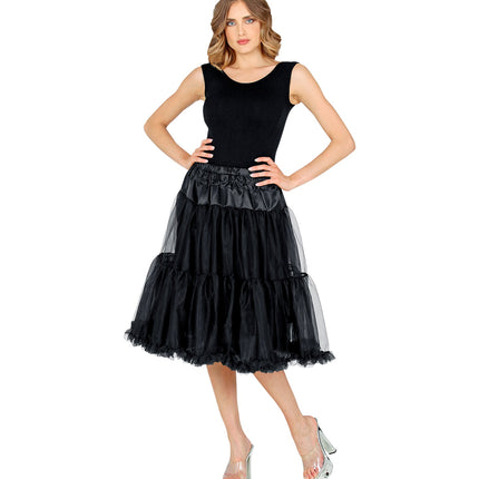 Widmann SRL Petticoat zwart tule 65cm