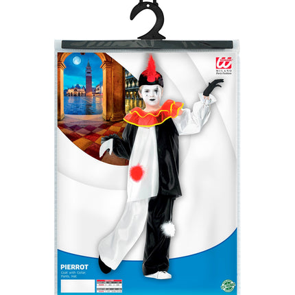 Widmann SRL Pierrot kostuum Pieter kind