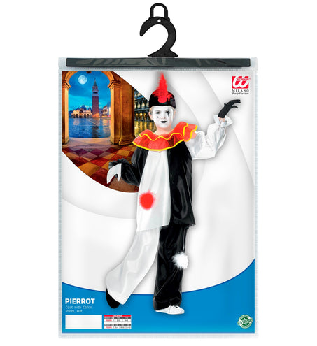Widmann SRL Pierrot kostuum Pieter kind