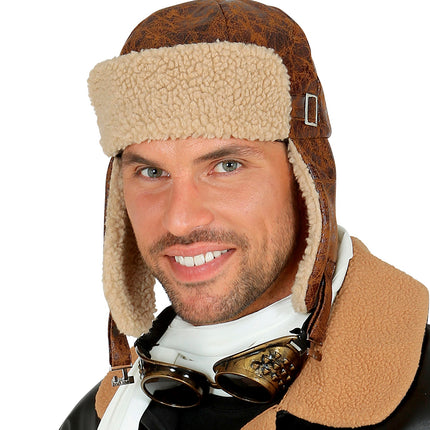 Widmann SRL Piloten muts retro vliegenier