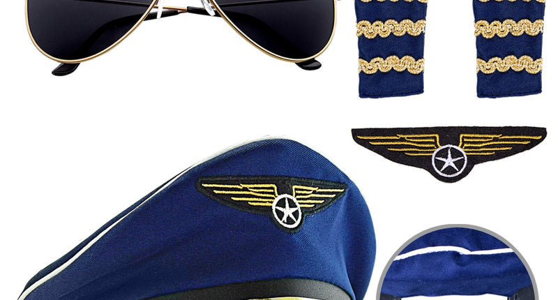 Widmann SRL Piloten set voor volwassenen compleet