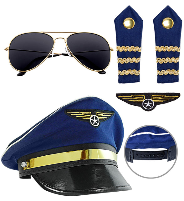 Widmann SRL Piloten set voor volwassenen compleet