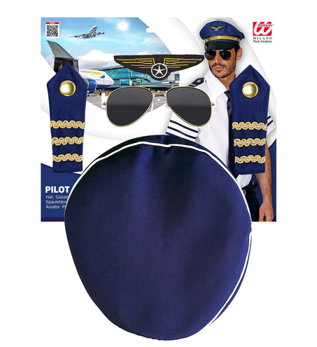 Widmann SRL Piloten set voor volwassenen compleet