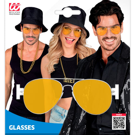 Widmann SRL Pilotenbril geel