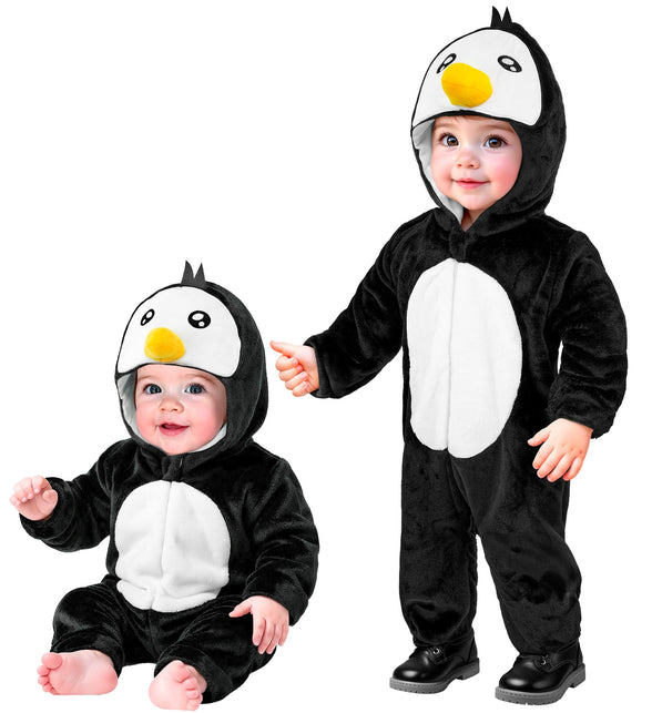Widmann SRL Pinguin kostuum pluche fluweel
