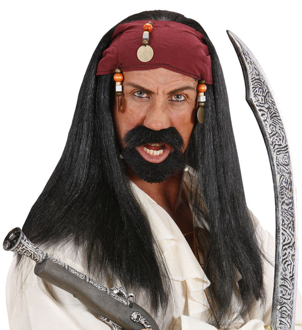 Widmann SRL Pirate of the Caribbean piraten pruik