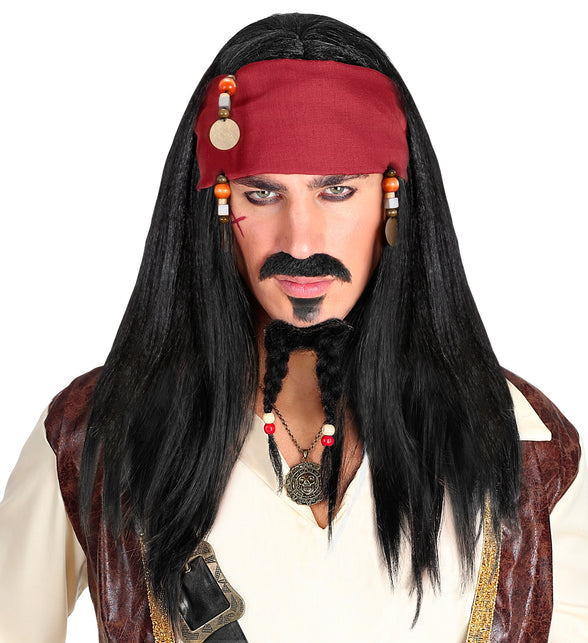 Widmann SRL Pirate of the Caribbean piraten pruik