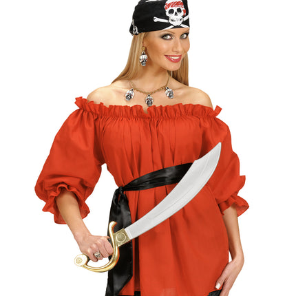 Widmann SRL Piraten blouse rood dames