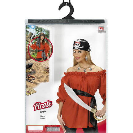Widmann SRL Piraten blouse rood dames