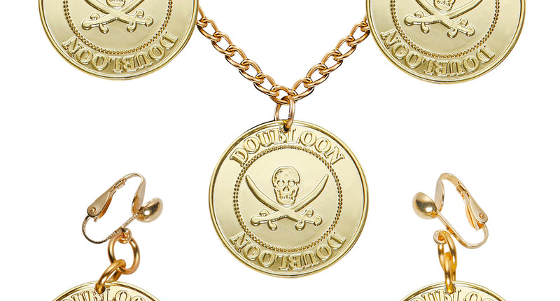 Widmann SRL Piraten ketting en oorbellen