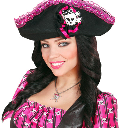 Widmann SRL Piraten ketting schedel strass