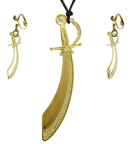 Widmann SRL Piraten ketting zwaard goud