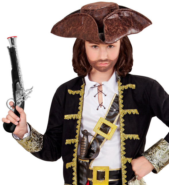 Widmann SRL Piraten pistool zwart zilver