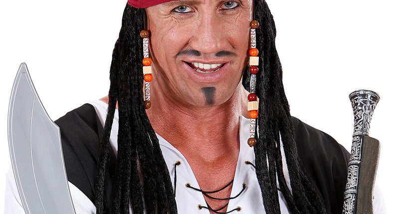 Widmann SRL Piraten pruik Pirates of Caribbean