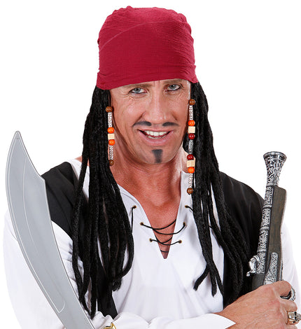 Widmann SRL Piraten pruik Pirates of Caribbean