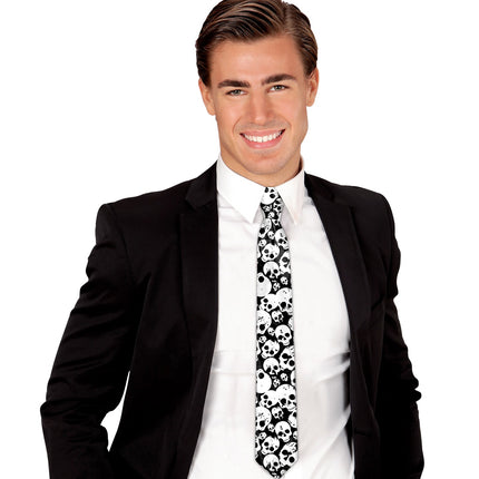 Widmann SRL Piraten stropdas met schedels