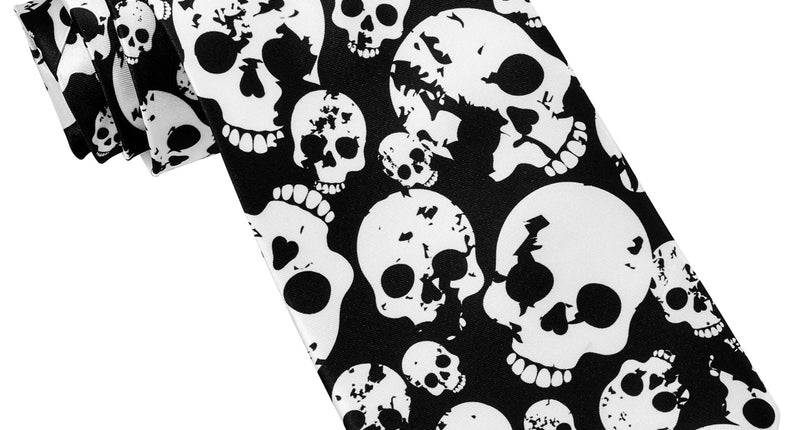 Widmann SRL Piraten stropdas met schedels