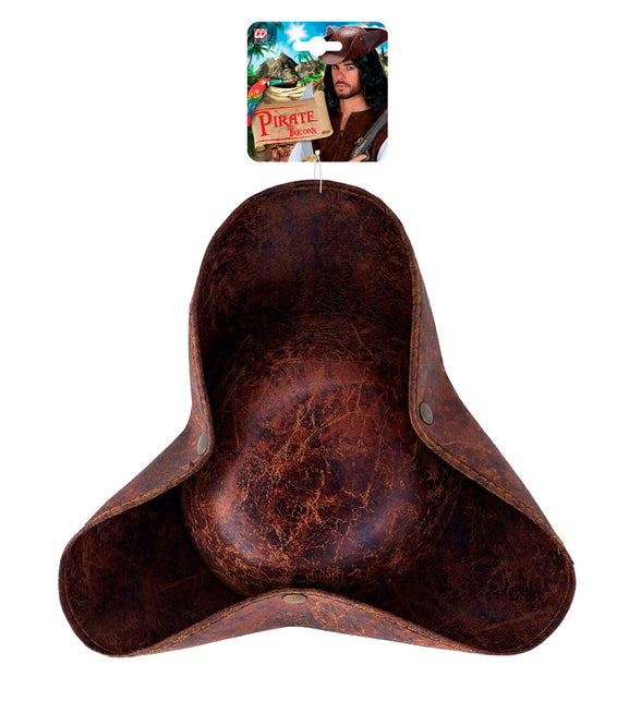 Widmann SRL Piratenhoed driesteek bruin