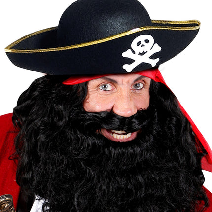 Widmann SRL Piratenhoed met gouden rand