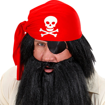 Widmann SRL Piratenhoed rood vilt