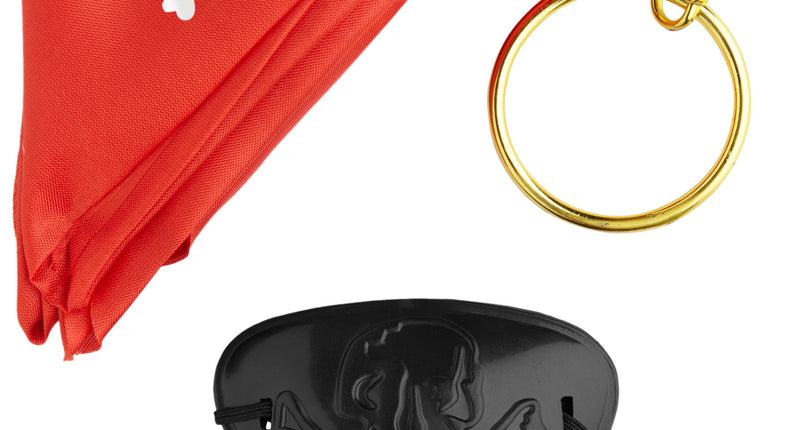 Widmann SRL Piratensetje ooglapje bandana en oorbel