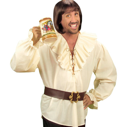 Widmann SRL Piratenshirt beige boeren shirt