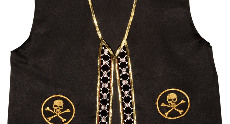 Widmann SRL Piratenvest zwart volwassenen