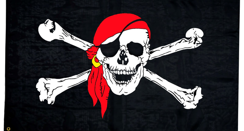 Widmann SRL Piratenvlag met doodskop130x80cm