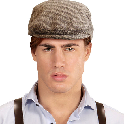 Widmann SRL Platte boeren muts bruin