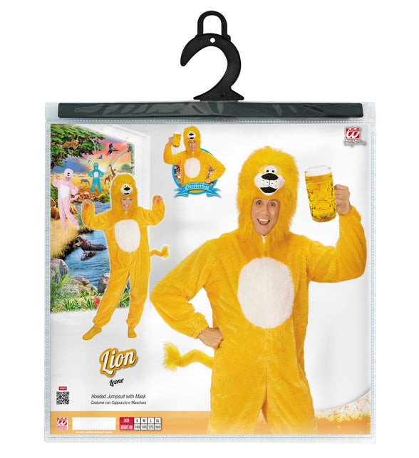 Widmann SRL Pluche gele Leeuwenpakken