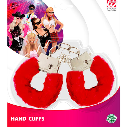 Widmann SRL Pluche handboeien rood