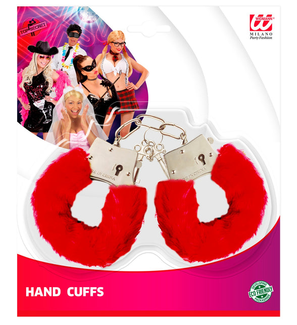 Widmann SRL Pluche handboeien rood