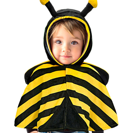 Widmann SRL Pluche poncho met muts bij