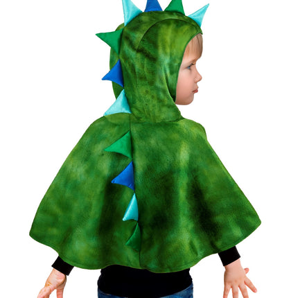 Widmann SRL Pluche poncho met muts dino