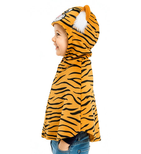 Widmann SRL Pluche poncho met muts tijger