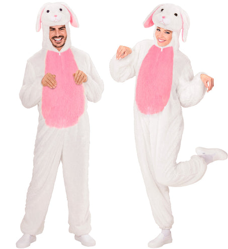 Widmann SRL Pluche wit konijnen pak