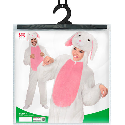 Widmann SRL Pluche wit konijnen pak