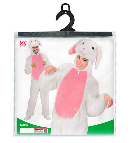 Widmann SRL Pluche wit konijnen pak