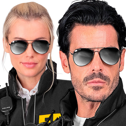 Widmann SRL Politie bril zwart