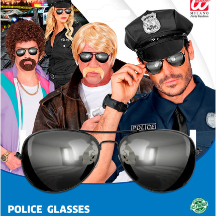 Widmann SRL Politie bril zwart