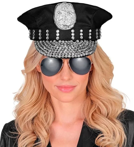 Widmann SRL Politiepet met strass Tess