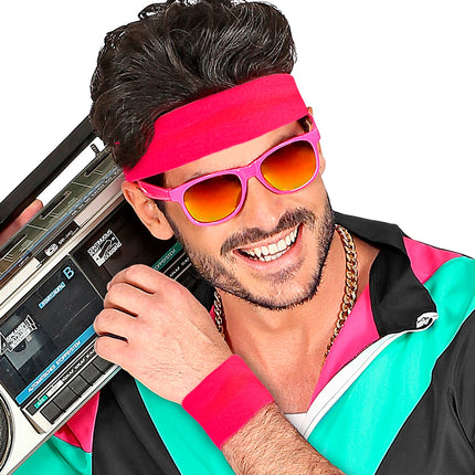 Widmann SRL Polsbandjes neon roze Philip